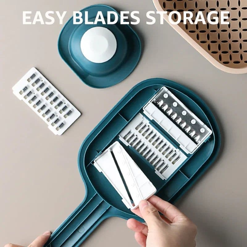 image-Multi-function Potato Carrot Cucumber Mandoline Slicer Cutter Grater Shredders with Strainer / Kitchen Fruit and Vegetable Tools