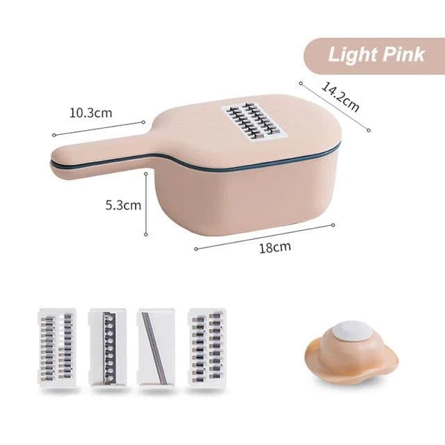 image-Multi-function Potato Carrot Cucumber Mandoline Slicer Cutter Grater Shredders with Strainer / Kitchen Fruit and Vegetable Tools