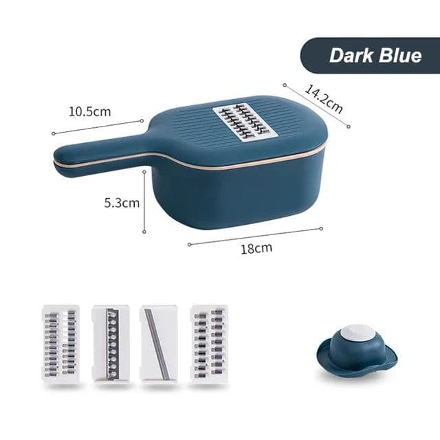 image-Multi-function Potato Carrot Cucumber Mandoline Slicer Cutter Grater Shredders with Strainer / Kitchen Fruit and Vegetable Tools