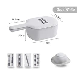 image-Multi-function Potato Carrot Cucumber Mandoline Slicer Cutter Grater Shredders with Strainer / Kitchen Fruit and Vegetable Tools