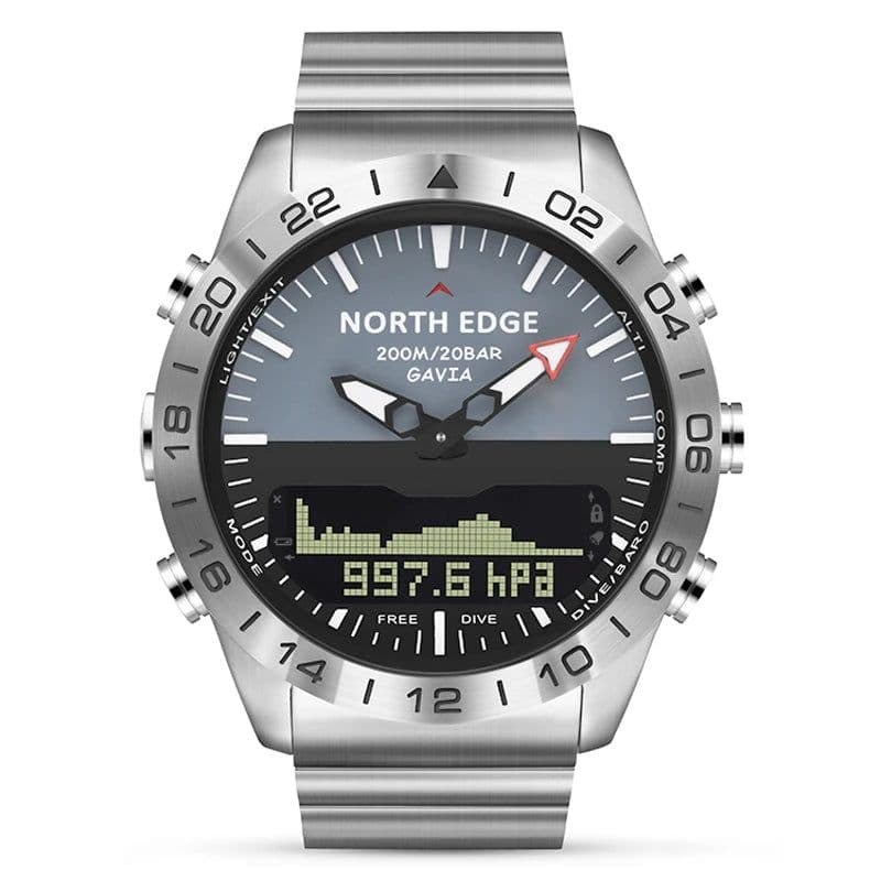 image-NORTH EDGE GAVIA 2 Men's Digital Dive Watch Altimeter Compass