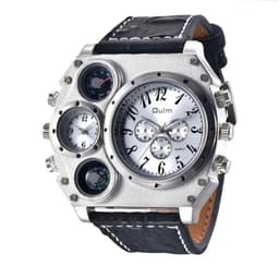 image-Oulm 1349 New Sport Watches Men Super Big Large Dial Male Quartz Clock Decorative Compass Luxury Men's Wrist Watch