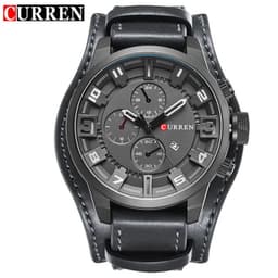 image-CURREN 8225 Men's Quartz Watch Leather Band Date Display 46mm
