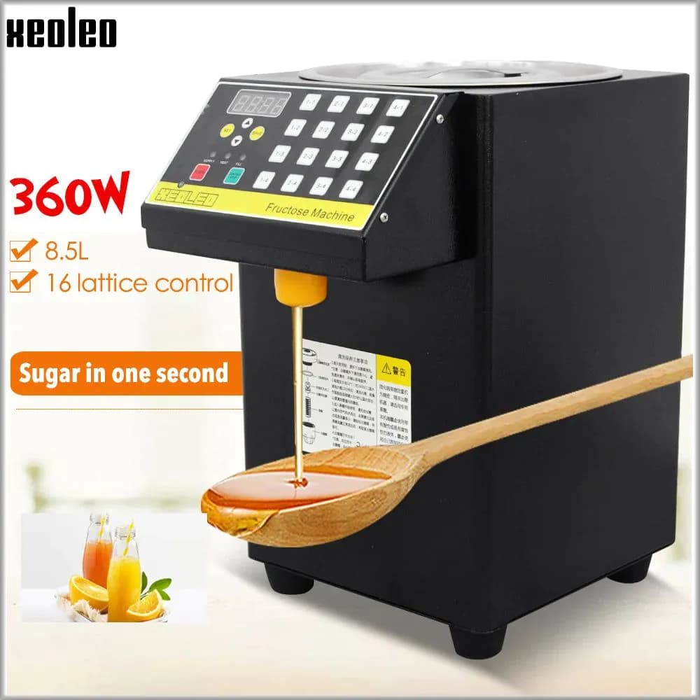 image-XEOLEO 16 Quantitative Fructose machine Automatic Fructose Dispenser Syrup dispenser Bubble tea shop Milk tea Equipment levulose