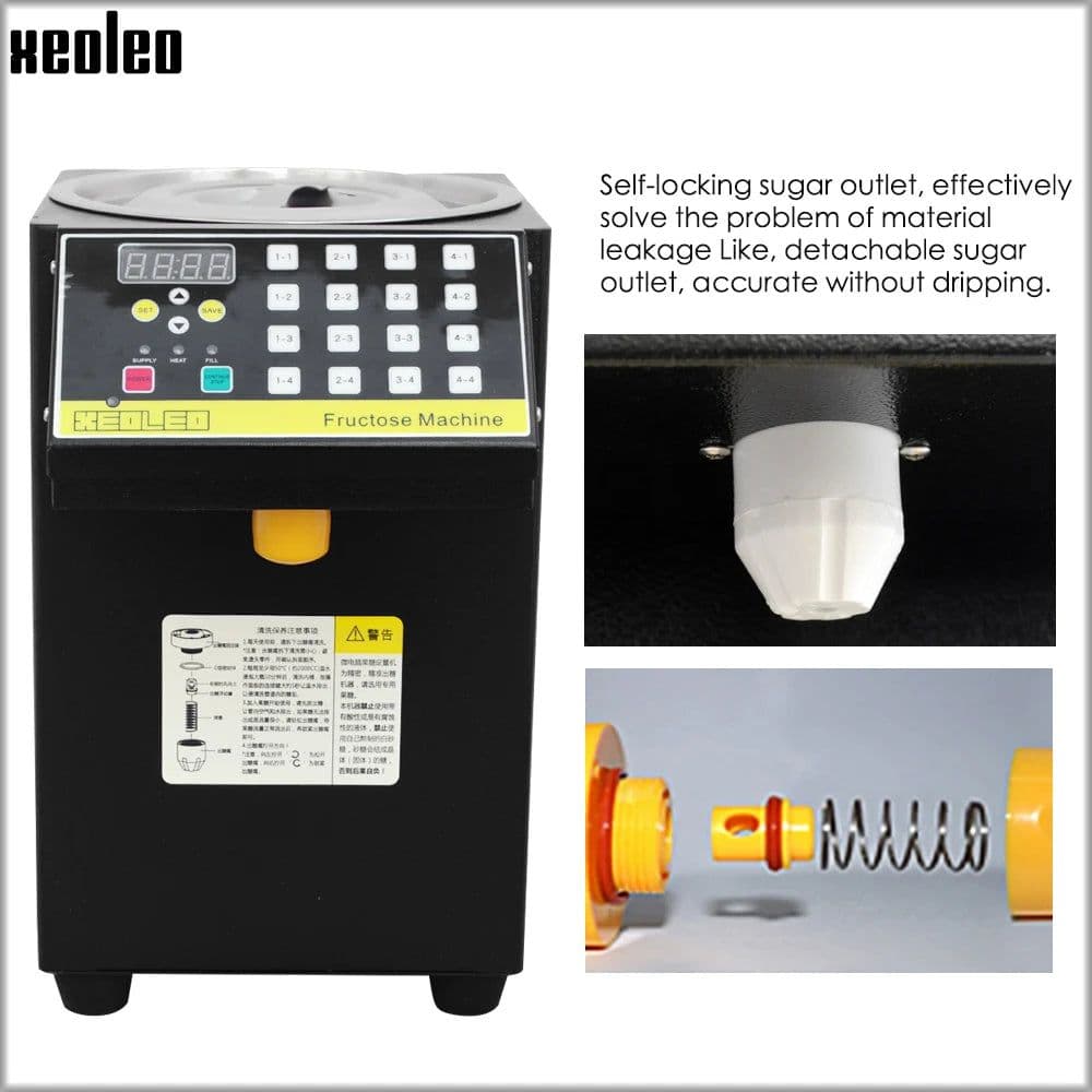image-XEOLEO 16 Quantitative Fructose machine Automatic Fructose Dispenser Syrup dispenser Bubble tea shop Milk tea Equipment levulose