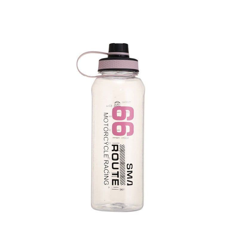 image-Large Water Bottle Outdoor Portable Sports Fitness Plastic Water Cup