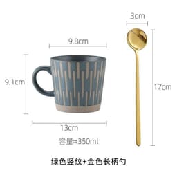 image-Stoneware Mug Coffee Cup Couple Water Cup