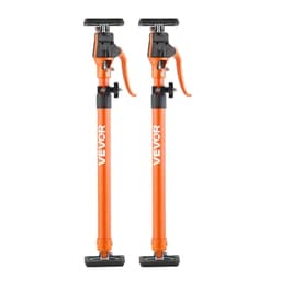 image-VEVOR Cabinet Jack Support Pole, 2-Pack, 25.4-45.3 Inch Steel Telescopic Quick Support Rod, Adjustable 3rd Hand System up to 220 lbs Capacity for Installing Cabinets, Lifting Drywall, Cargo Bars