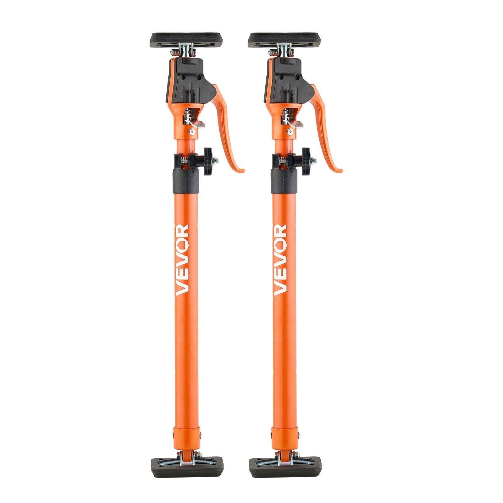image-VEVOR Cabinet Jack Support Pole, 2-Pack, 25.4-45.3 Inch Steel Telescopic Quick Support Rod, Adjustable 3rd Hand System up to 220 lbs Capacity for Installing Cabinets, Lifting Drywall, Cargo Bars