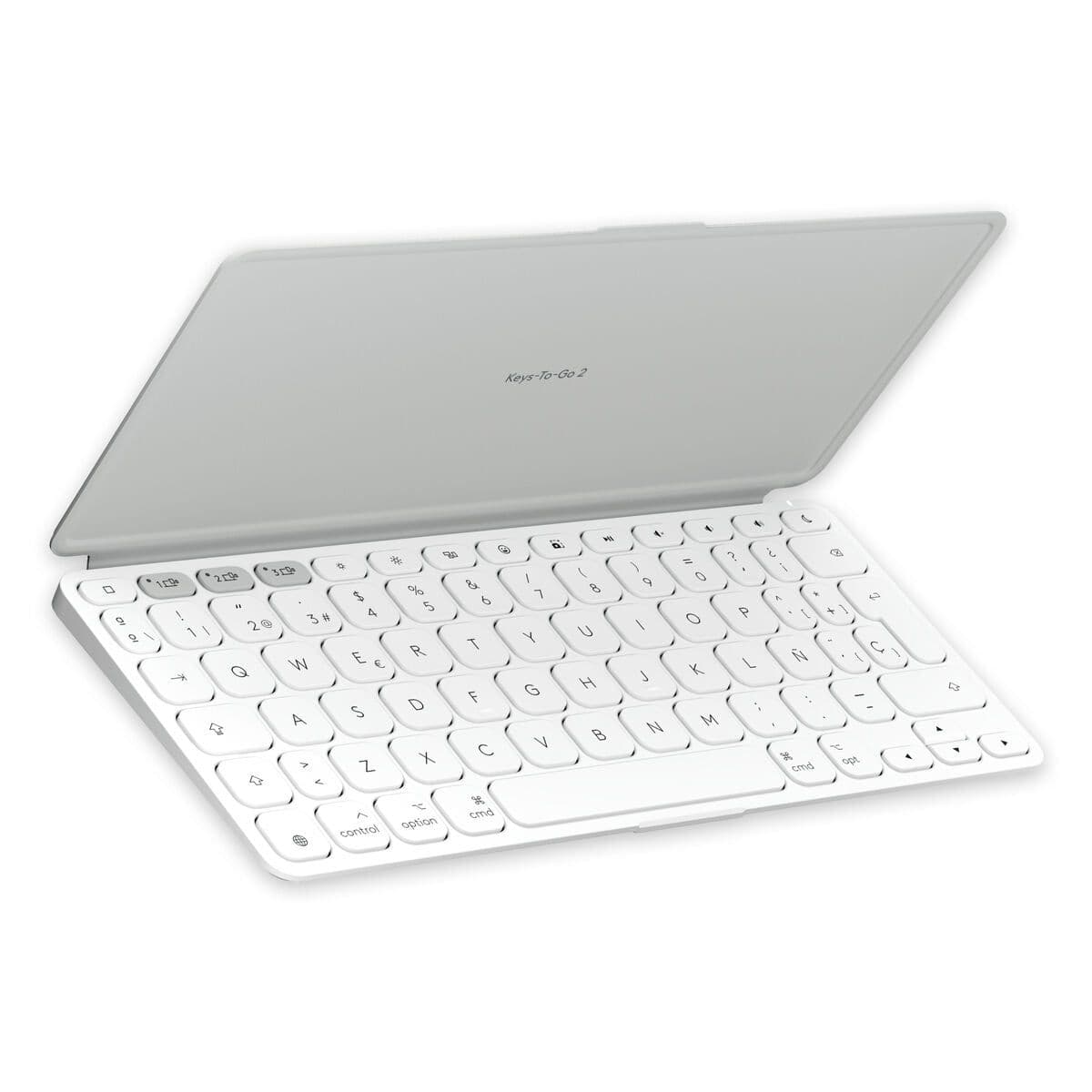 image-Bluetooth Keyboard Logitech 920-013011 Spanish Qwerty Grey White/Grey