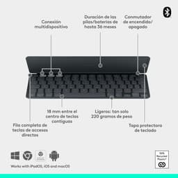 image-Bluetooth Keyboard Logitech 920-013010 Graphite