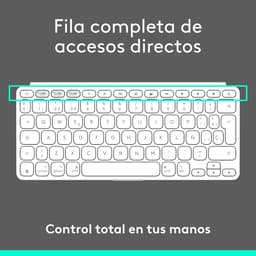image-Bluetooth Keyboard Logitech 920-013011 Spanish Qwerty Grey White/Grey