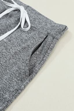 image-Black Drawstring Waist Pocketed Joggers