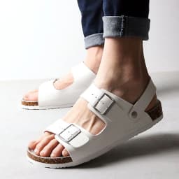 image-Golofe Cork Sandals Men - Black Open Toe EVA