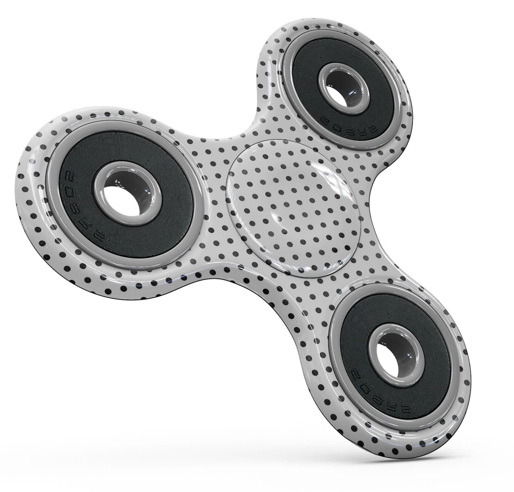 image-Black and Gray Fade Polka Dots Full-Body Fidget Spinner Skin-Kit