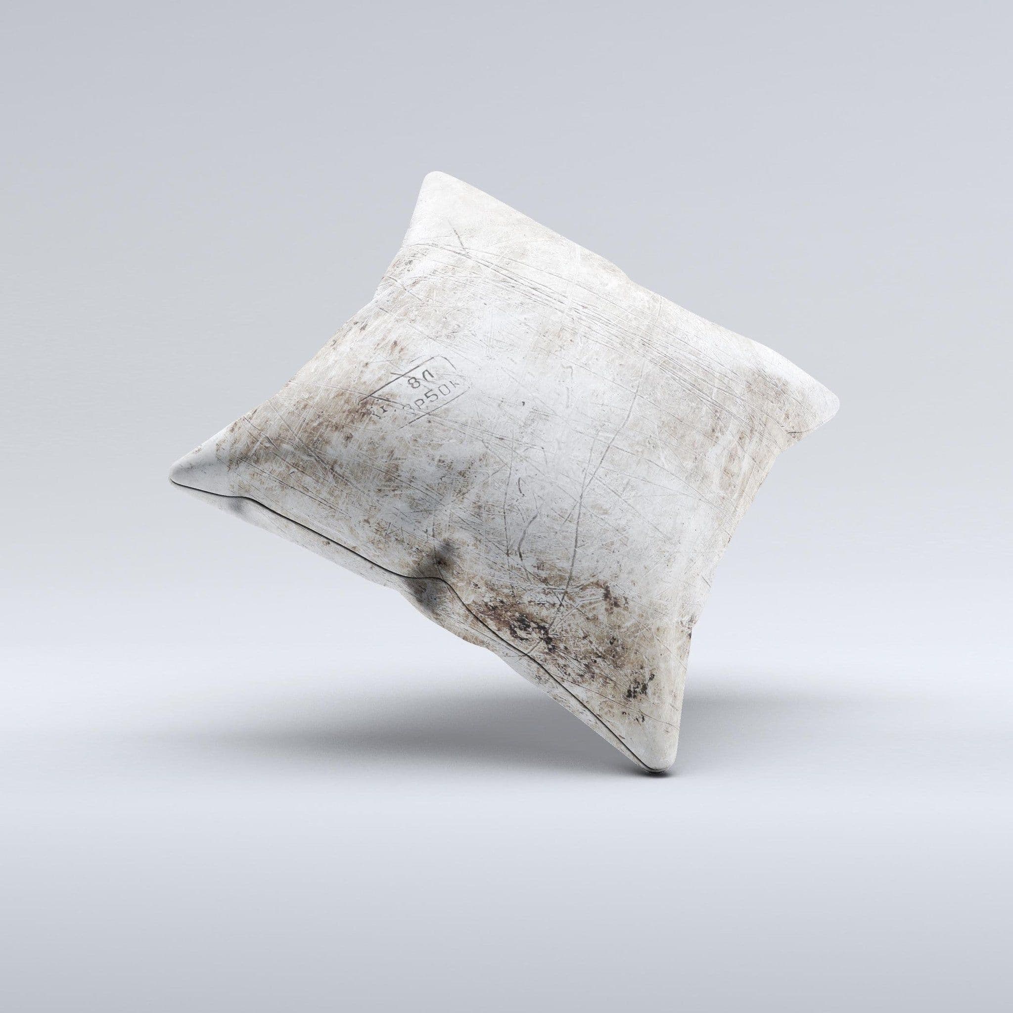 image-Vintage Scratched and Worn Surface ink-Fuzed Decorative Throw Pillow