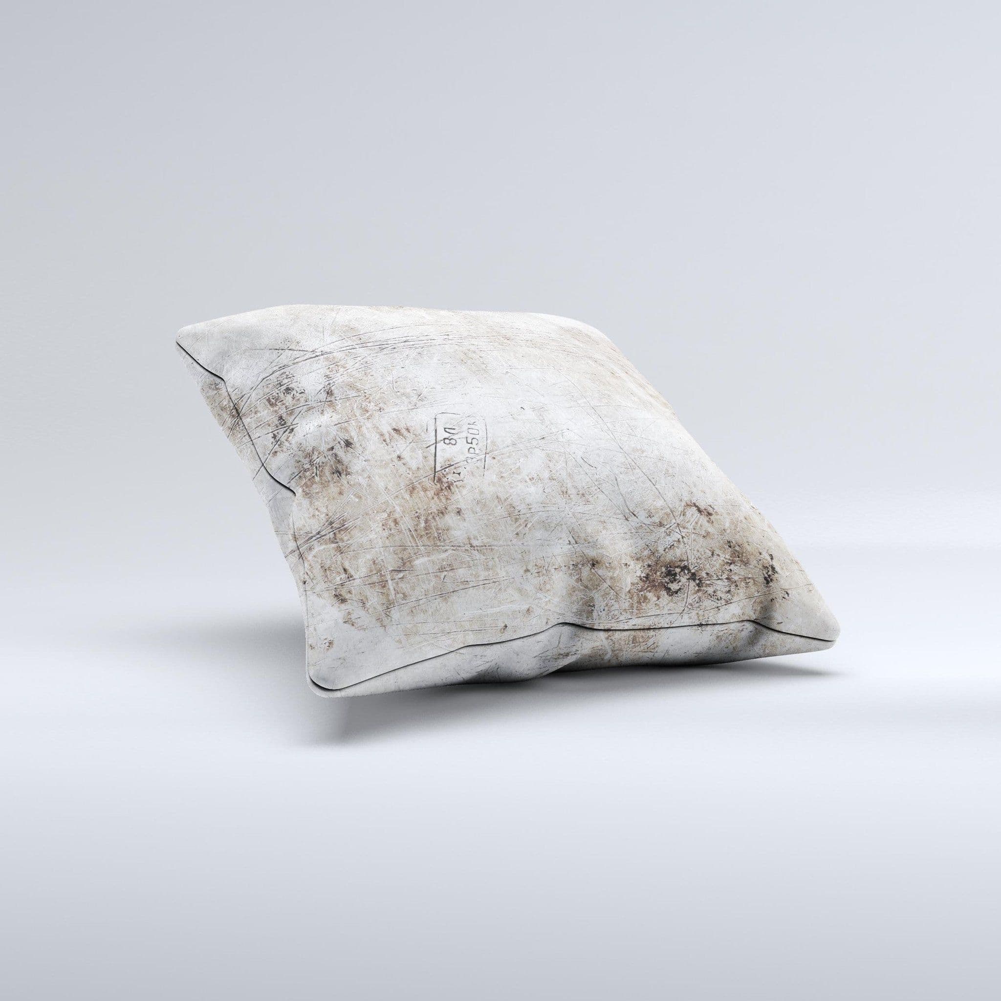 image-Vintage Scratched and Worn Surface ink-Fuzed Decorative Throw Pillow