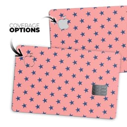 image-Navy Stars Over Coral Pattern - Premium Protective Decal Skin-Kit for