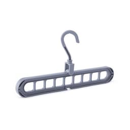 image-Plastic Coat Hanger - 9 Hole Modern Storage Rack