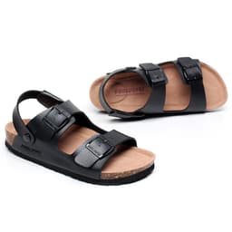 image-Golofe Cork Sandals Men - Black Open Toe EVA