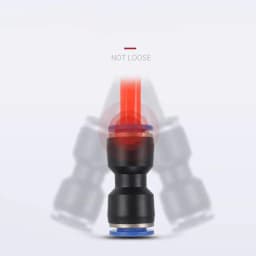 image-Jinqi Pneumatic Plastic Connector Straight Through Butt PU-56810121416mm Quick Insertion Trachea Connector