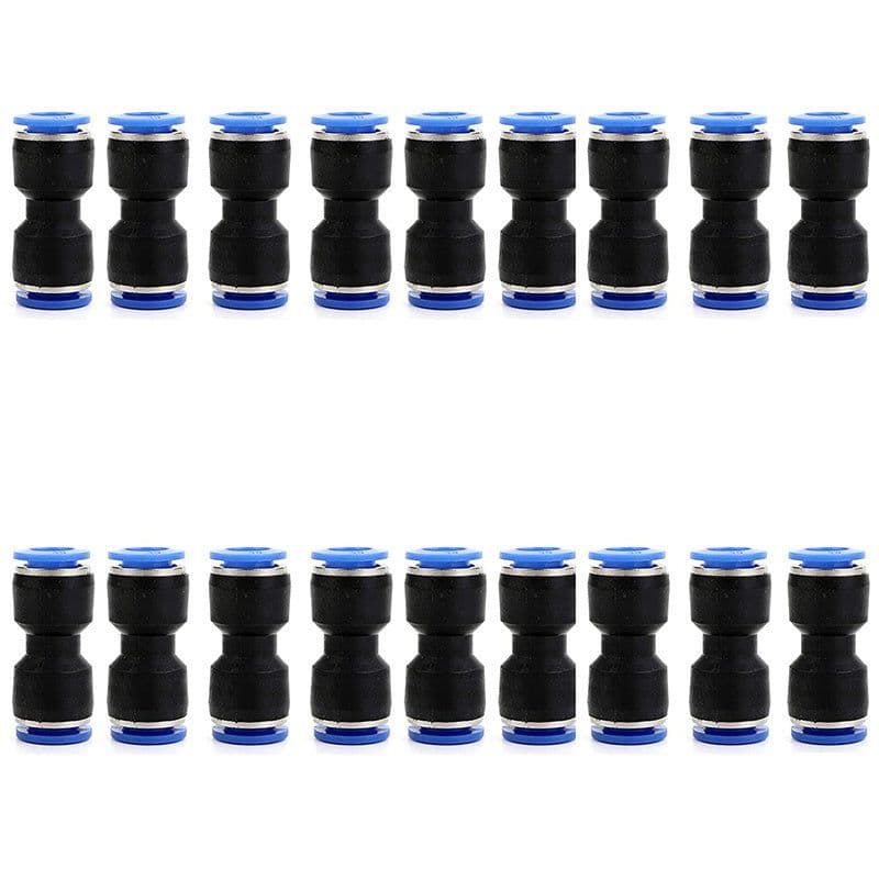 image-Jinqi Pneumatic Plastic Connector Straight Through Butt PU-56810121416mm Quick Insertion Trachea Connector