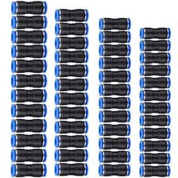 image-Jinqi Pneumatic Plastic Connector Straight Through Butt PU-56810121416mm Quick Insertion Trachea Connector