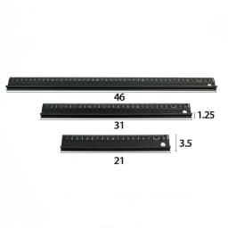 image-Handmade Leather Goods DIY Aluminum Alloy Steel Ruler Cutting Drawing Ruler Protective Ruler Scratch-Resistant Cutting Ruler