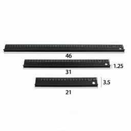 image-Handmade Leather Goods DIY Aluminum Alloy Steel Ruler Cutting Drawing Ruler Protective Ruler Scratch-Resistant Cutting Ruler
