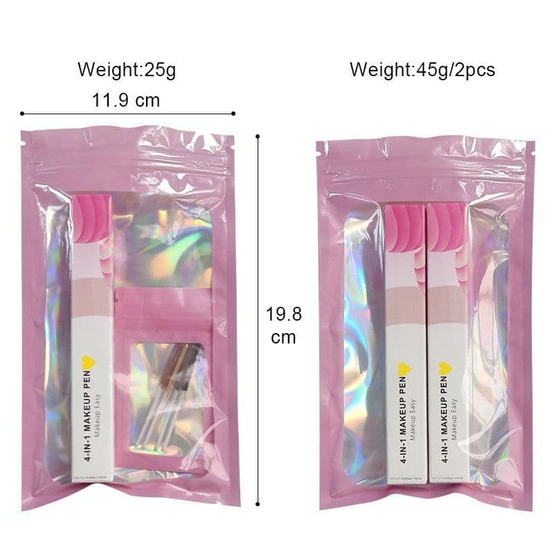 image-Four-in-one Cosmetic Brush Four-color Highlight Lip Liner Eyeliner Eyebrow Pencil