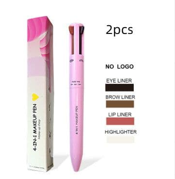 image-Four-in-one Cosmetic Brush Four-color Highlight Lip Liner Eyeliner Eyebrow Pencil