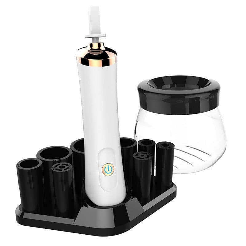 image-Electric Makeup Brush Cleaner Automatic Drying Electric Brush Charger Brush Cleaning Brush Quick Drying