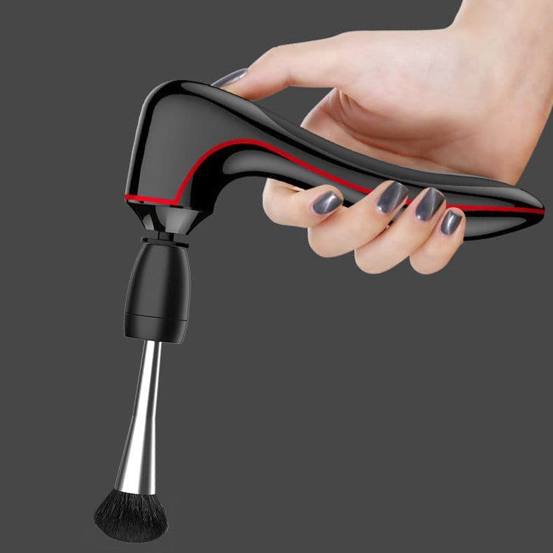 image-Electric Makeup Brush Cleaner Automatic Drying Electric Brush Charger Brush Cleaning Brush Quick Drying