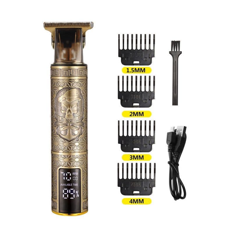image-Digital Display Electric Stainless Steel Hair Clipper