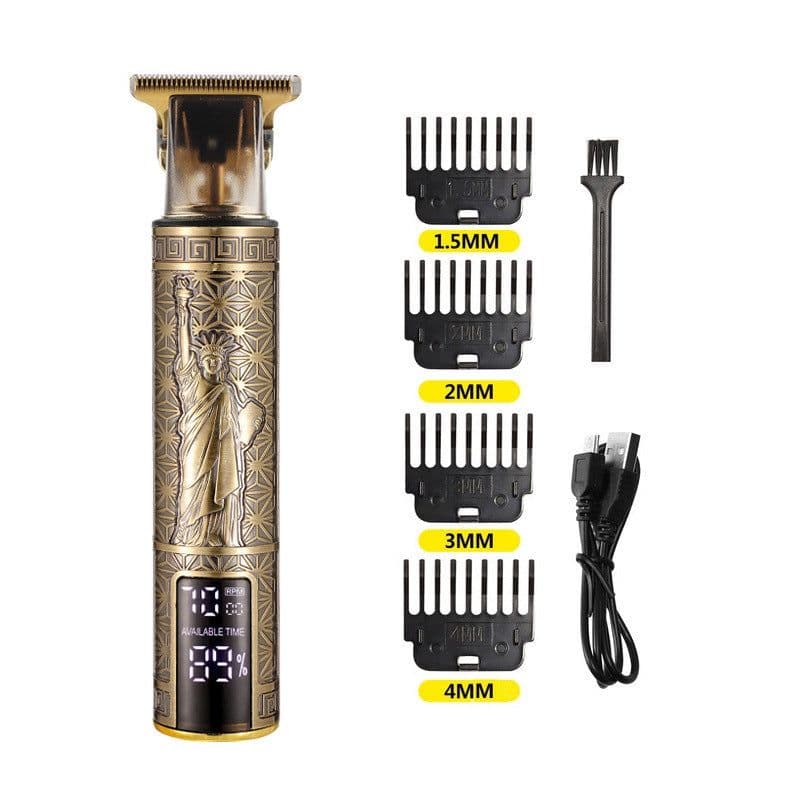image-Digital Display Electric Stainless Steel Hair Clipper