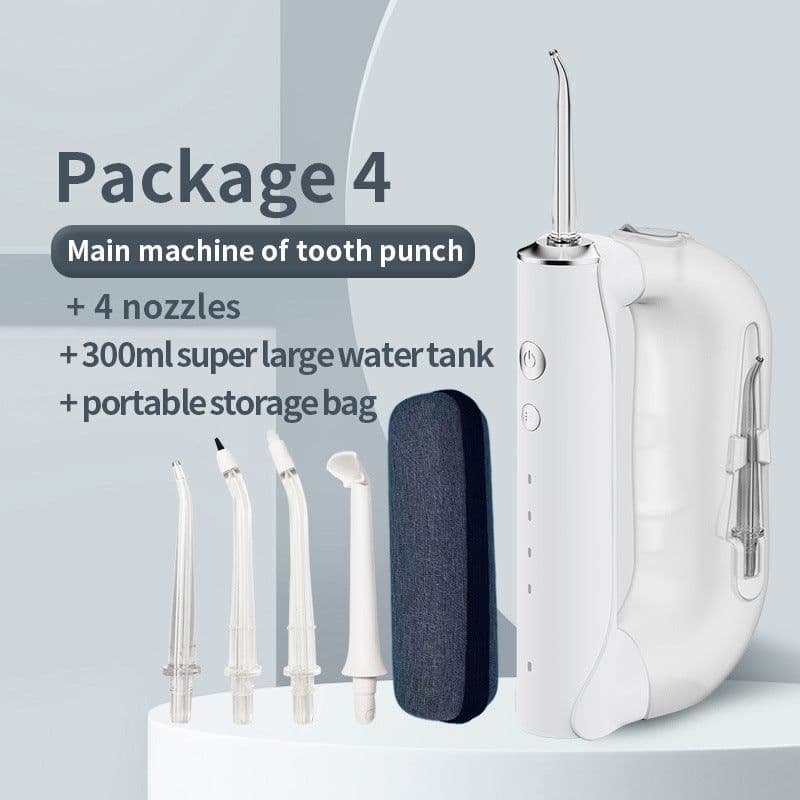 image-Portable Oral Irrigator 300ml Large Water Electric Irrigador Bucal Water Flosser Tooth Cleaner