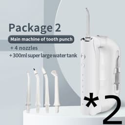 image-Portable Oral Irrigator 300ml Large Water Electric Irrigador Bucal Water Flosser Tooth Cleaner