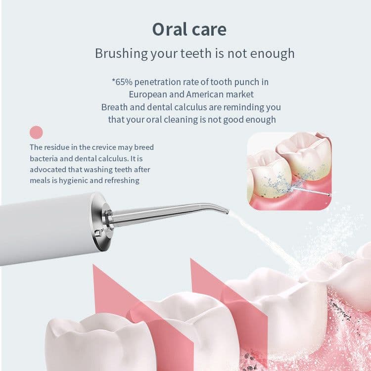 image-Portable Oral Irrigator 300ml Large Water Electric Irrigador Bucal Water Flosser Tooth Cleaner