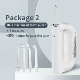 image-Portable Oral Irrigator 300ml Large Water Electric Irrigador Bucal Water Flosser Tooth Cleaner