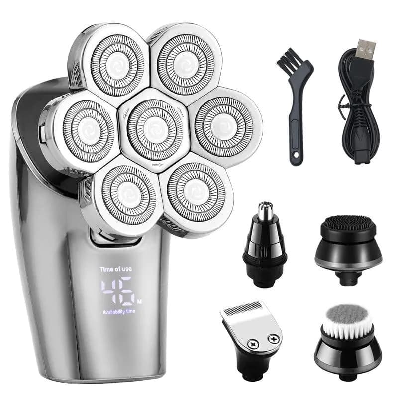 image-Men's Five-in-one Razor Whole Body Washable Electric
