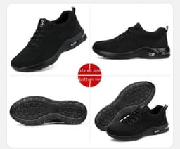 image-Steel Baotou Anti-smash And Stab Like Flying Woven Sports Shoes