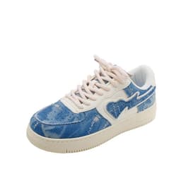 image-Vintage Air-cooled Sticky Shoes Denim Blue Casual