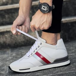 image-Men's Invisible Elevated Casual Leather Shoes