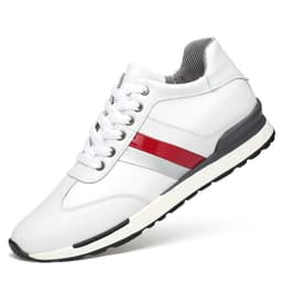 image-Men's Invisible Elevated Casual Leather Shoes