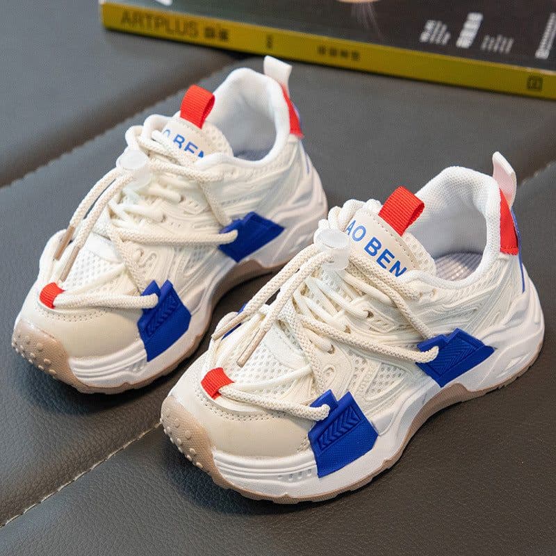 image-Children's Buckle Sports Mesh Shoes
