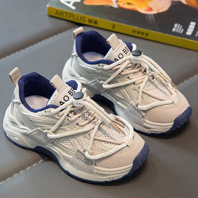 image-Children's Buckle Sports Mesh Shoes