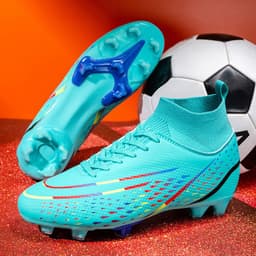 image-High Top Football Shoes Fly Knit Sock Sleeves