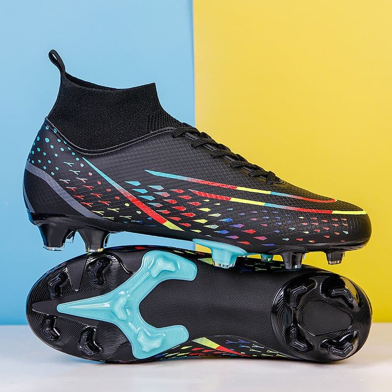 image-High Top Football Shoes Fly Knit Sock Sleeves