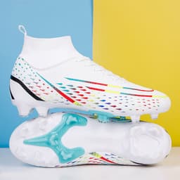 image-High Top Football Shoes Fly Knit Sock Sleeves