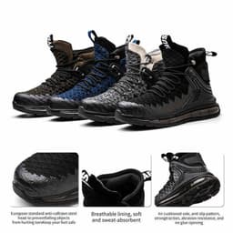 image-Mens Fashion Smash And Puncture Resistant Lightweight Air Cushion Shock Absorbing Shoes
